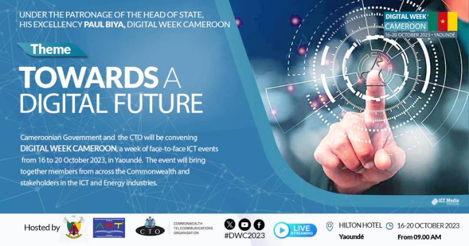 Cameroon FutureScape: From 17 to 20 October, 2023 at the Yaounde Hilton Hotel, Republic of Cameroon. This immersive experience will portray life in a futuristic Digital Cameroon.