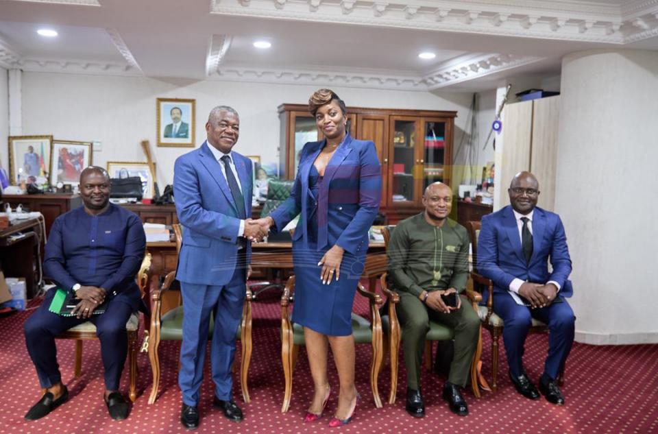 On January 14, 2026, Professor Philémon Zoo Zame, Director General of Cameroon’s Telecommunications Regulatory Board (TRB), held a meeting with Fatim Cissé, newly appointed CEO of IHS Cameroon. During the audience, the TRB Director General welcomed her ap