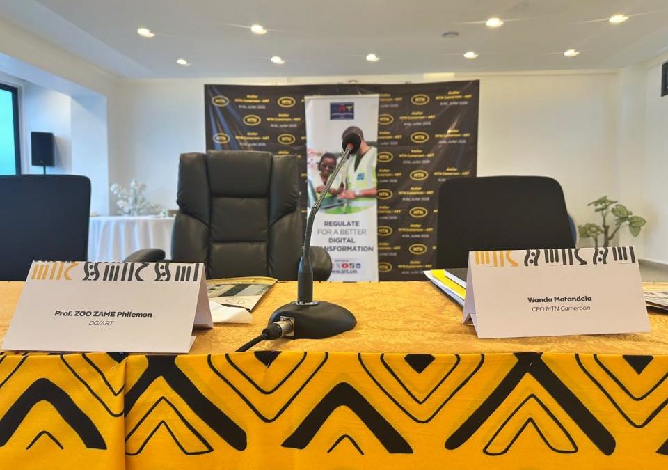 Du 21 au 23 juillet 2026, l&rsquo;Agence de Régulation des Télécommunications (ART) et l’opérateur concessionnaire MTN Cameroon tiennent, dans la salle de conférences de l&rsquo;Hôtel Golden-K à Kribi, une série de discussions techniques consacrées à l&rsquo;amélioration d